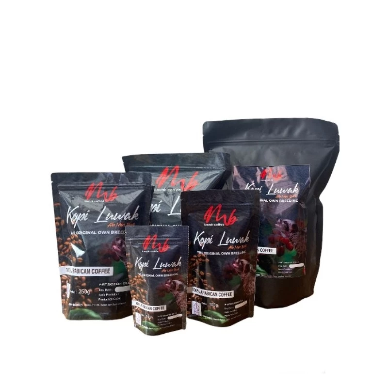 Complete Kopi Luwak MB Packaging Lineup